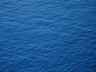 Beautiful blue sea waves on a summer day
