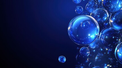 Naklejka premium Abstract spheres of liquid