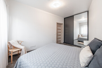 Modern Home Bedroom Interior with Minimalist Style and Cozy Ambiance