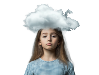 little girl with a red hair png