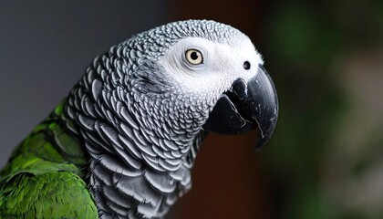 Obraz premium Close-up of a parrot's head