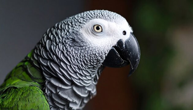 Close-up of a parrot's head