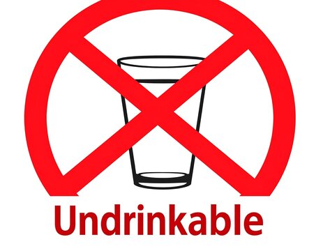 Forbidden water, no drinking