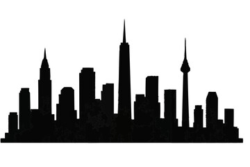 Fototapeta premium city skyline silhouette