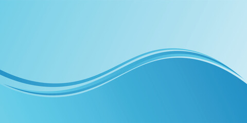 Fototapeta premium Light blue wave abstract backround. Vector illustration