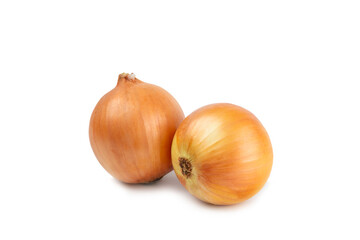 Onion isolated on white background. onion slice. onion rings. Fresh Yellow Onion. Natural, fresh, vegetarian food. Agricultural products. Healthy eating. Vegetables. Farmer's market.