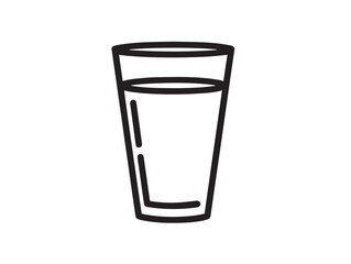 Traditional salted lassi drink icon in minimal style