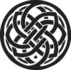 Celtic Knot Symbol - Tribal Interwoven Design"