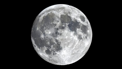 Obraz premium Full moon, detailed craters