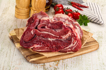 Raw beef meat for cooking