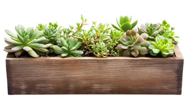 Bring the outdoors in with this stunning succulent garden perfect for your home or office decor isolated on white background 