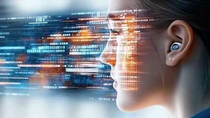 A visual representation of the fusion of technology and human experience, highlighting digital innovation's impact on communication