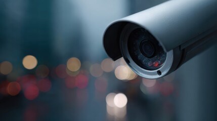 Smart city surveillance cameras with AI anomaly detection, enhancing public safety. Monitoring, prevention. Urban, vigilant.