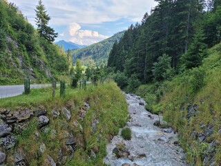 river in the mountains