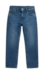 Casual denim jeans for everyday wear online store product fashion view style isolated on transparent background, png