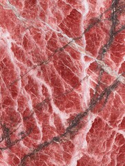 Obraz premium highresolution image featuring red marble texture with detailed veining for backgrounds and designs