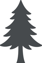 Simple pine tree silhouette icon