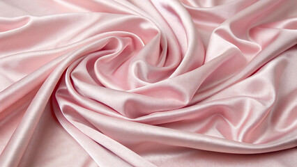 Obraz premium Silky Pink Draped Fabric – Wedding and Anniversary Concept