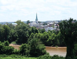 Blue Church Steeple in Fredericksburg, Virginia