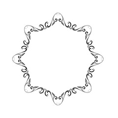 Vintage Ornamental Frame – Elegant Black Border, JPG, 300 DPI 