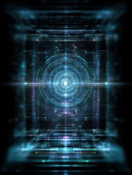 abstract generic hologram interface