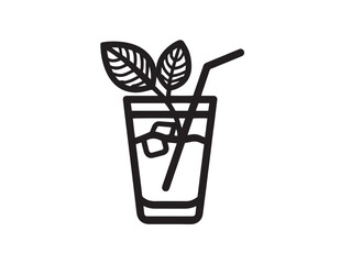 Caribbean sorrel drink icon in outlined vector style
