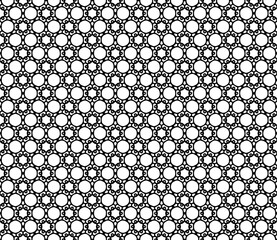 Black and white seamless abstract pattern. Background and backdrop. Grayscale ornamental design.