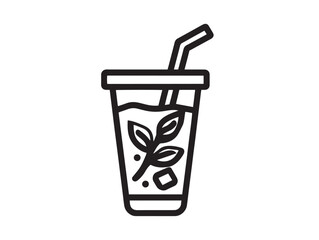 Refreshing herbal drink sorrel icon in 2D vector