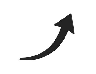 Swipe Up Icon with Arrow, Transparent Background