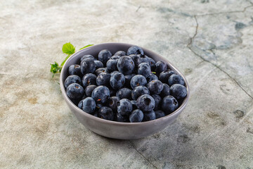 Sweet juicy ripe blueberry heap