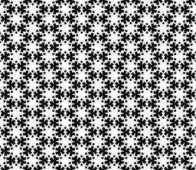 Black and white seamless abstract pattern. Background and backdrop. Grayscale ornamental design.