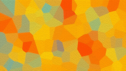 Bright Mosaic Geometric Background Orange Yellow Abstract Texture