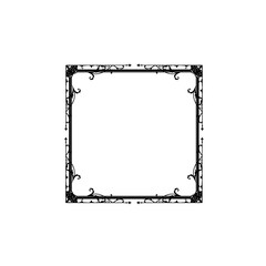 Vintage Ornamental Frame – Elegant Black Border, JPG, 300 DPI 