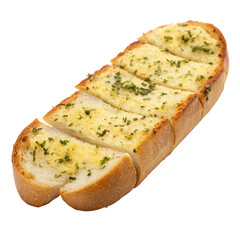 Garlic bread isolated on transparent background
