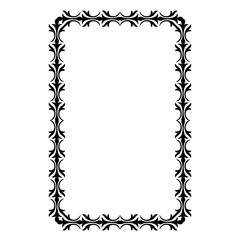 Vintage Ornamental Frame – Elegant Black Border, JPG, 300 DPI 