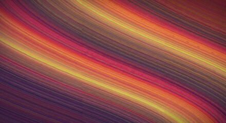 Abstract colorful wavy lines in bright red and orange tones  