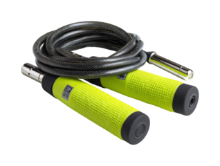 Jump rope workout routine gym fitness equipment exercise isolated on transparent background, png