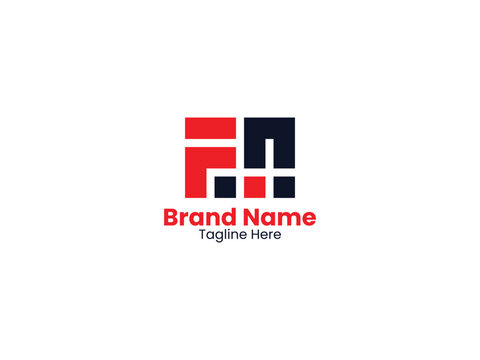 Creative Vector FN logo. FN Letter Logo Design. Letter FN Logo