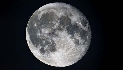 Obraz premium a close up of the moon with a dark background