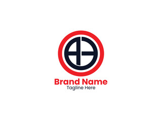 Vector circle AE logo, Letter circle  AE, EA letter logo design. Initial letter EA uppercase monogram logo.