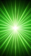 Obraz premium Bright green radial lines explode from center
