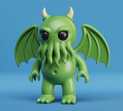 Baby demon 3D character design by Metin Seven