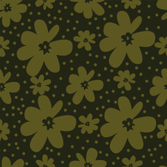 Exotic hand drawn flowers, seamless patterns with floral for fabric, textiles, clothing, wrapping paper, cover, banner, home decor, abstract backgrounds