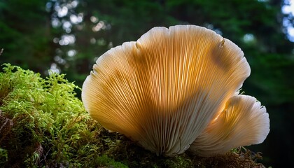 lions mane mushroom showcasing unique textures and captivating forms in natural habitat