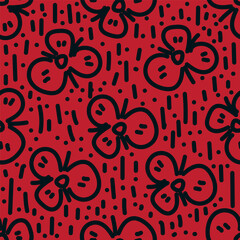 monochrome color a solid simple small chamomile flower with stalk leaves, all over vector design with bright solid background illustration digital image for textile printing factory