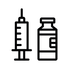 Syringe and vial medical equipment healthcare injection