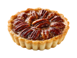 Pecan pie tart baking contest kitchen food cozy atmosphere isolated on transparent background, png