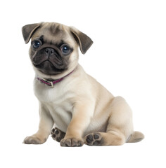 Obraz premium Puppy playtime pet cozy environment isolated on transparent background, png