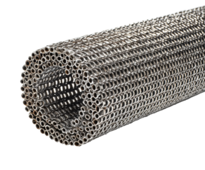 Stainless steel wire mesh manufacturing and quality control process isolated on transparent background, png