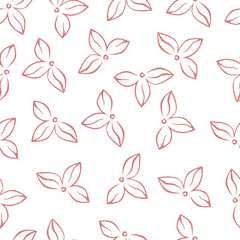 Exotic hand drawn flowers, seamless patterns with floral for fabric, textiles, clothing, wrapping paper, cover, banner, home decor, abstract backgrounds